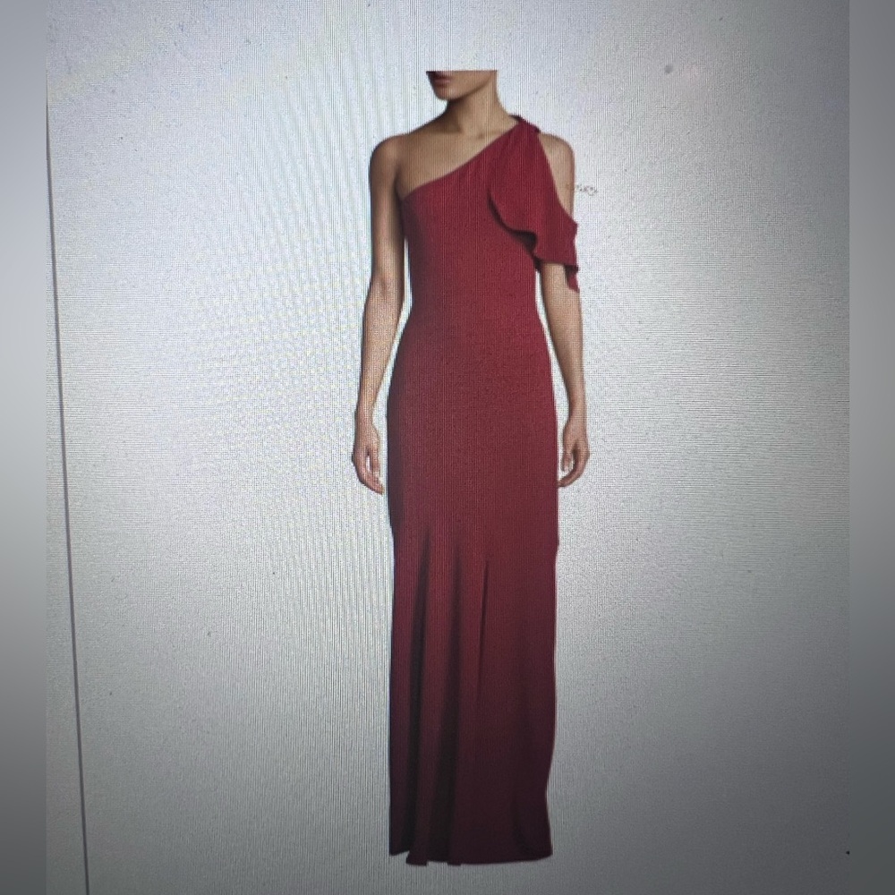 Sexy crepe one shoulder long dress
